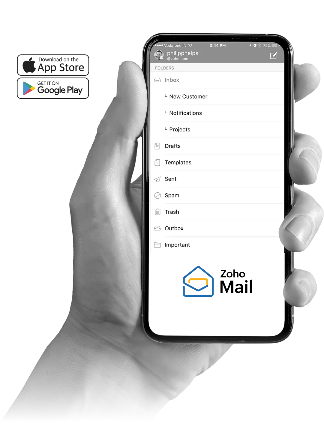 Zoho Mail desde 1 USD /mes - Zoho Mail desde cualquier lugar